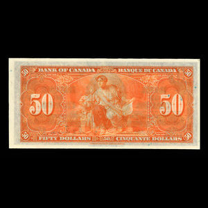 Canada, Banque du Canada, 50 dollars : 2 janvier 1937