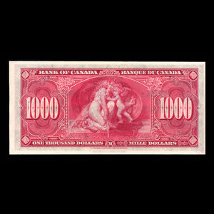 Canada, Banque du Canada, 1,000 dollars : 2 janvier 1937