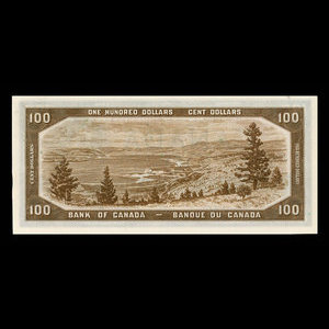 Canada, Banque du Canada, 100 dollars : 1954