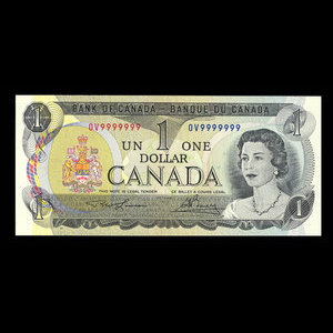 Canada, Banque du Canada, 1 dollar : 1973