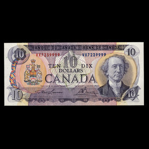 Canada, Banque du Canada, 10 dollars : 1971