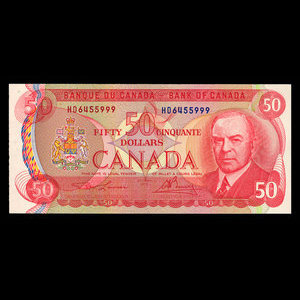 Canada, Banque du Canada, 50 dollars : 1975