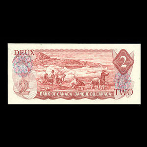 Canada, Banque du Canada, 2 dollars : 1974