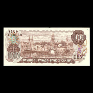 Canada, Banque du Canada, 100 dollars : 1975