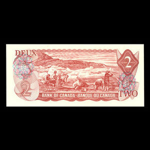 Canada, Banque du Canada, 2 dollars : 1974