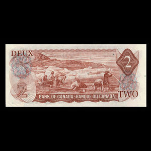 Canada, Banque du Canada, 2 dollars : 1974