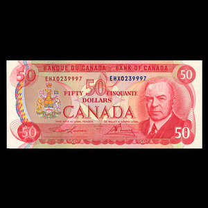 Canada, Banque du Canada, 50 dollars : 1975