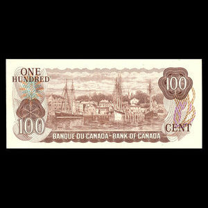 Canada, Banque du Canada, 100 dollars : 1975