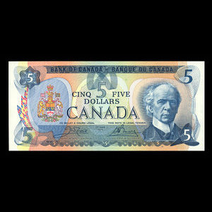 Canada, Banque du Canada, 5 dollars : 1979