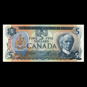 Canada, Banque du Canada, 5 dollars : 1979