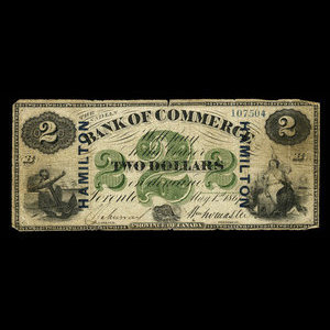 Canada, Canadian Bank of Commerce, 2 dollars : 1 mai 1867