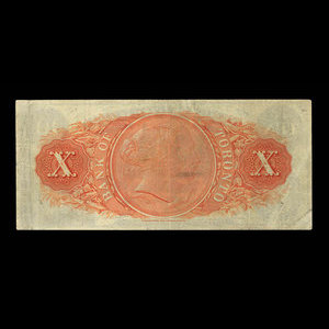 Canada, Bank of Toronto (The), 10 dollars : 1 février 1923