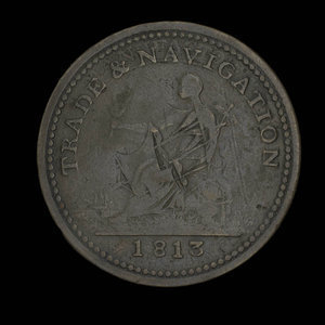 Canada, inconnu, 1 farthing : 1813