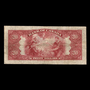 Canada, Banque du Canada, 20 dollars : 1935