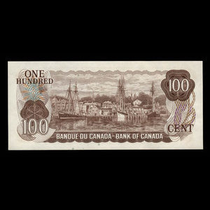 Canada, Banque du Canada, 100 dollars : 1975