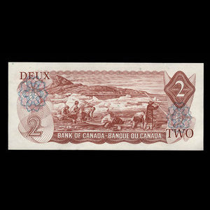 Canada, Banque du Canada, 2 dollars : 1974