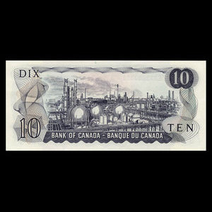 Canada, Banque du Canada, 10 dollars : 1971