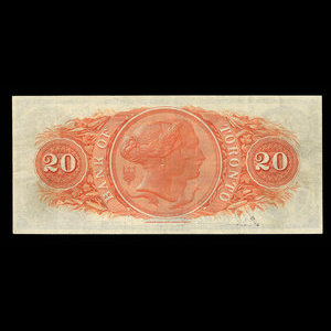 Canada, Bank of Toronto (The), 20 dollars : 1 février 1923