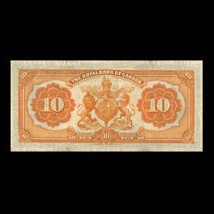 Canada, Banque Royale du Canada, 10 dollars : 3 janvier 1927