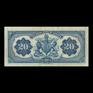 Canada, Banque Royale du Canada, 20 dollars : 3 janvier 1927