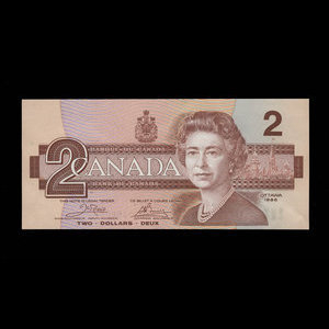 Canada, Banque du Canada, 2 dollars : 1986