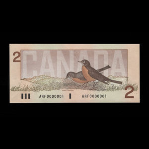 Canada, Banque du Canada, 2 dollars : 1986