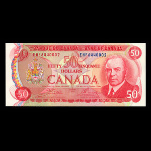 Canada, Banque du Canada, 50 dollars : 1975