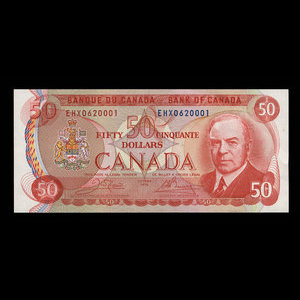 Canada, Banque du Canada, 50 dollars : 1975