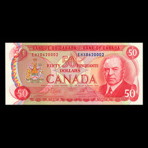 Canada, Banque du Canada, 50 dollars : 1975