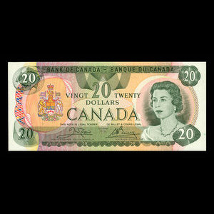 Canada, Banque du Canada, 20 dollars : 1979