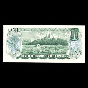 Canada, Banque du Canada, 1 dollar : 1973