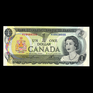 Canada, Banque du Canada, 1 dollar : 1973