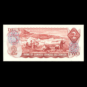 Canada, Banque du Canada, 2 dollars : 1974