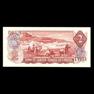 Canada, Banque du Canada, 2 dollars : 1974