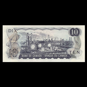 Canada, Banque du Canada, 10 dollars : 1971