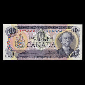 Canada, Banque du Canada, 10 dollars : 1971