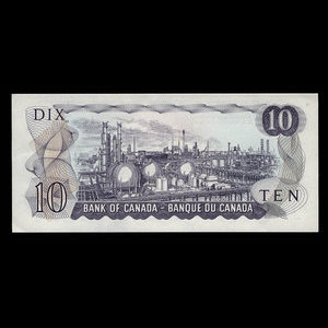 Canada, Banque du Canada, 10 dollars : 1971