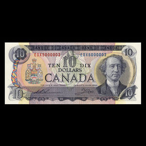 Canada, Banque du Canada, 10 dollars : 1971