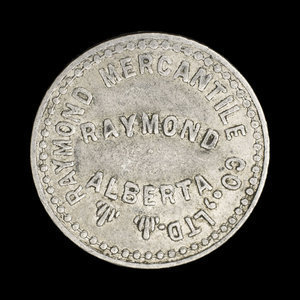 Canada, Raymond Mercantile Co. Ltd., 5 cents : 15 septembre 1944