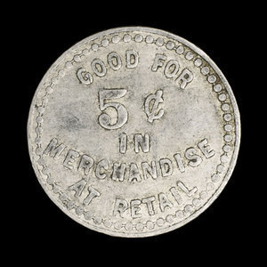 Canada, Raymond Mercantile Co. Ltd., 5 cents : 15 septembre 1944