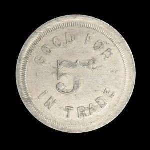 Canada, Raymond Mercantile Co. Ltd., 5 cents : 15 septembre 1944