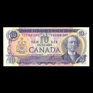 Canada, Banque du Canada, 10 dollars : 1971