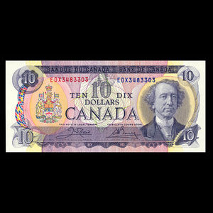 Canada, Banque du Canada, 10 dollars : 1971