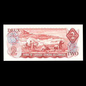 Canada, Banque du Canada, 2 dollars : 1974