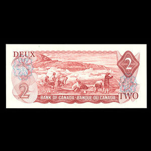 Canada, Banque du Canada, 2 dollars : 1974