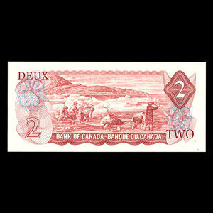 Canada, Banque du Canada, 2 dollars : 1974