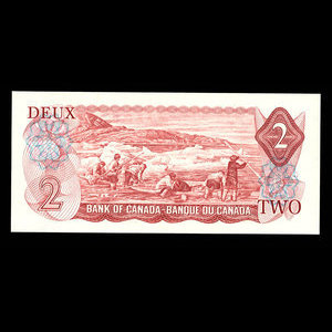 Canada, Banque du Canada, 2 dollars : 1974