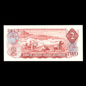 Canada, Banque du Canada, 2 dollars : 1974