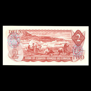 Canada, Banque du Canada, 2 dollars : 1974