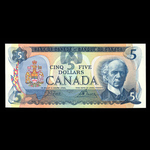 Canada, Banque du Canada, 5 dollars : 1979